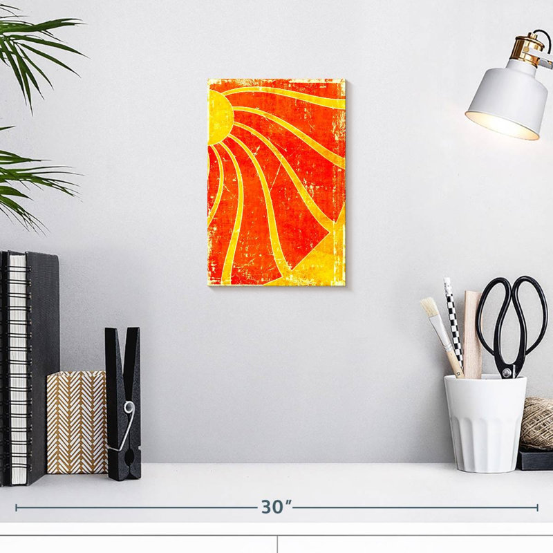 Kerner Grunge Sun Rays, 12" H x 8" W