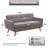 Carmencita 65" Linen Upholstered Square Arm Loveseat-966046579-995237776