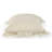 Ivory Coastal Fringed Textured Throw Pillow