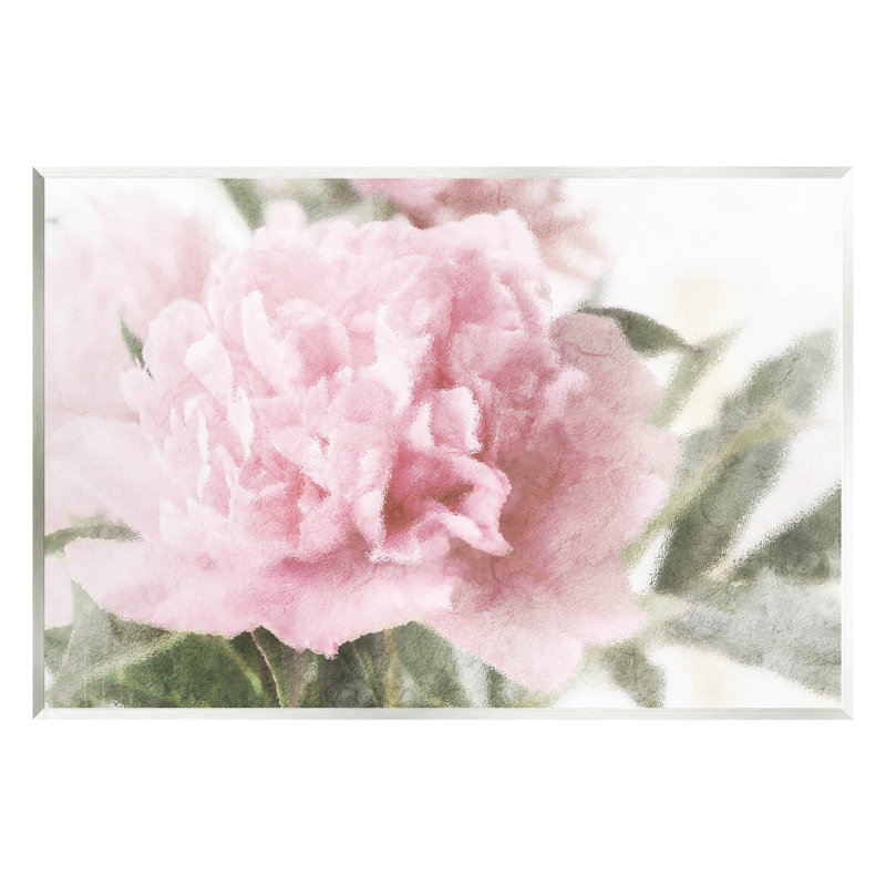 Doux œillets roses, art giclée par Lil 'Rue, H 13 po x l 19 po x P 0,5 po, Plaque murale