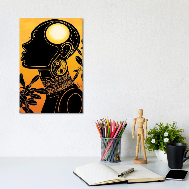 Energy by Colored Afros Art - Wrapped Canvas Print, 20.32 cm H x 30.48 cm W