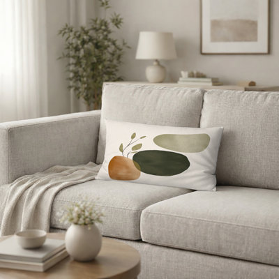 Coussin Mid-Century Modern Cushion - Abstract Shapes