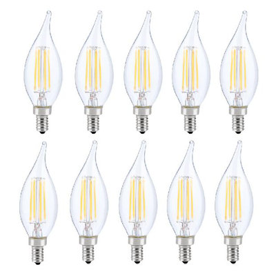 6W (60 Watt Equivalent) E12 Dimmable LED Candle Light Bulb
