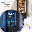Vitrine H 66 po avec 2 tiroirs et lumières DEL, armoire de rangement avec tablettes réglables en verre-40992541