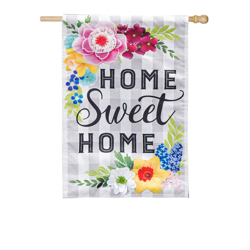Polyester à 2 faces 44 x 28 po Fincham Drapeau pour la maison