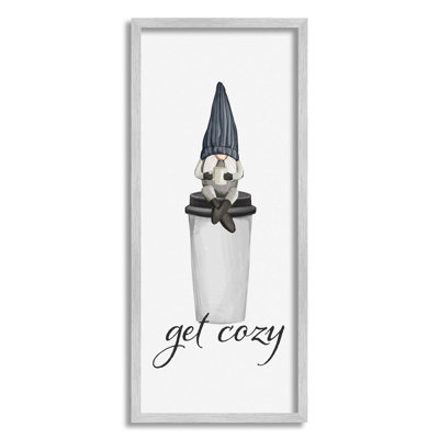 «Get Cozy» en train de siroter un gnome, estampe numérique par Ziwei Li