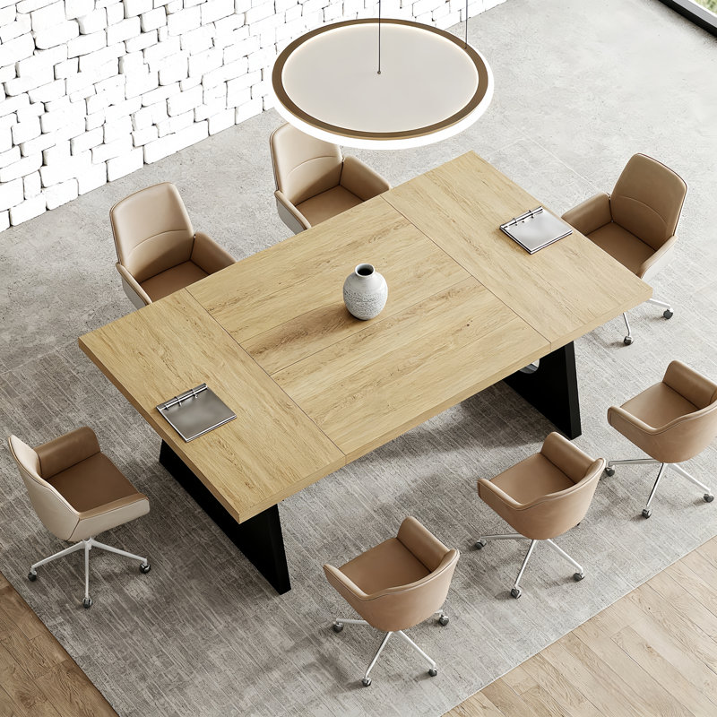 180cm Rectangle Conference Table, Oak