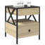 Daneli 40cm W Steel Bedside Table-2087432858