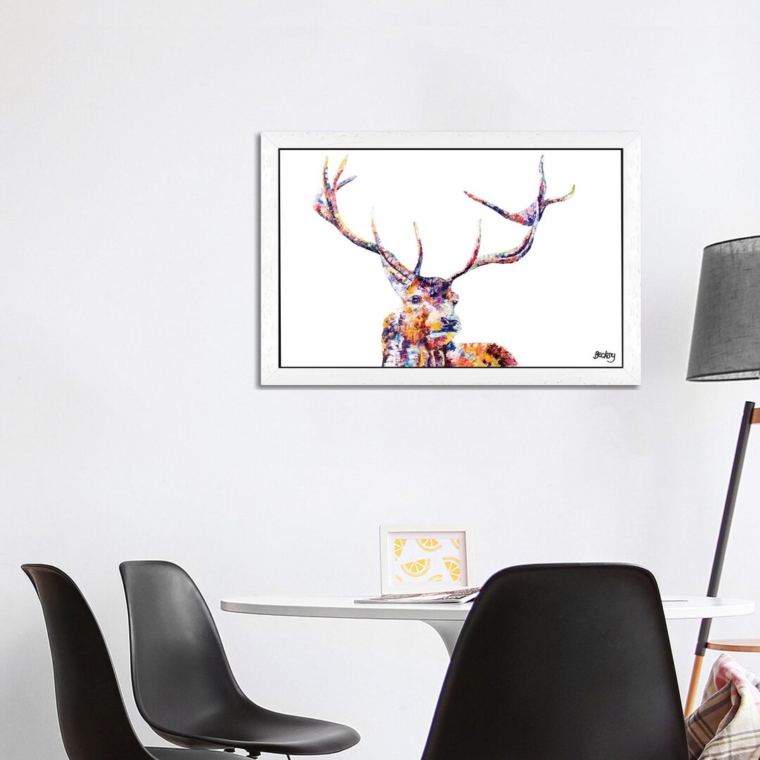 Leinwandbild Red Stag von Becksy