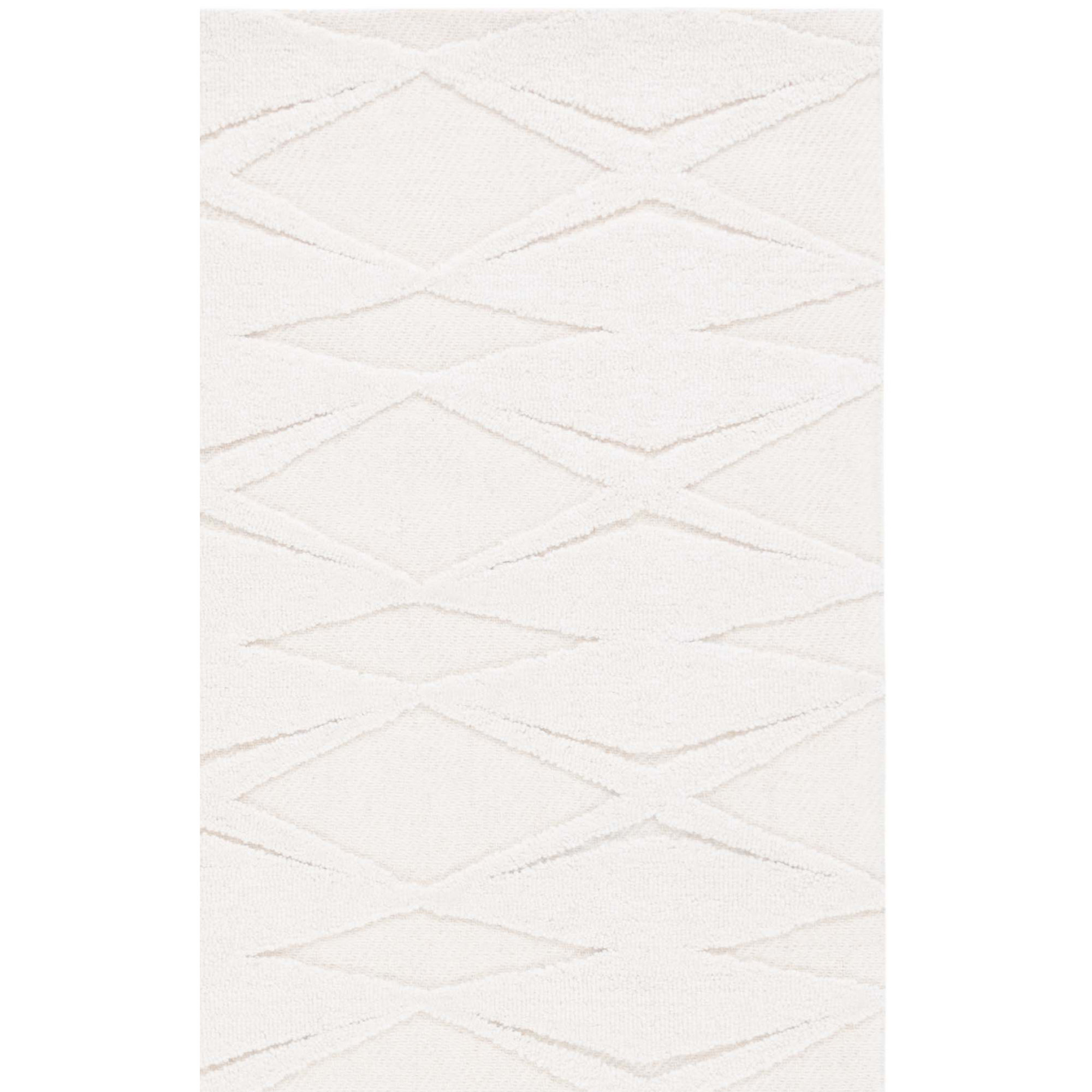 Elphia Hand Tufted Ivory Rug, Rectangle 3' x 5'