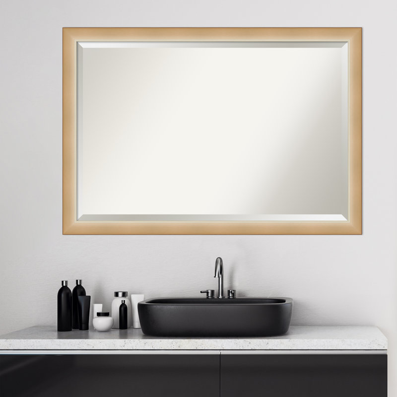 Quade Mirror, 27.25" x 39.25", Eva Ambre Gold
