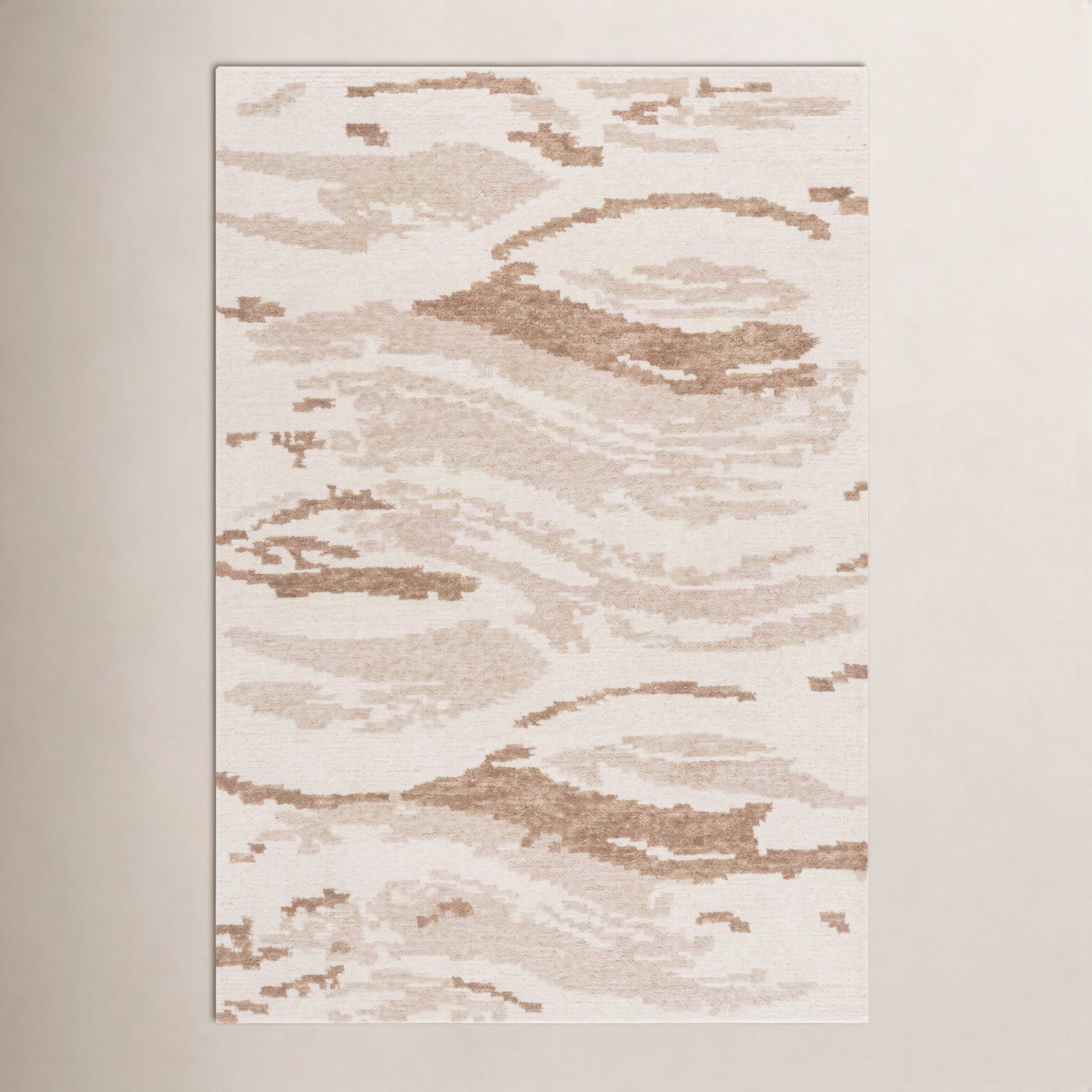 Hand-Tufted Abstract Wool Rug, Rectangle 6' x 9'