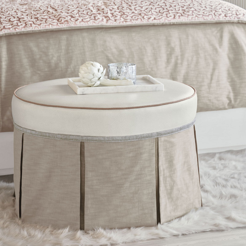 Emmeline Round Ottoman