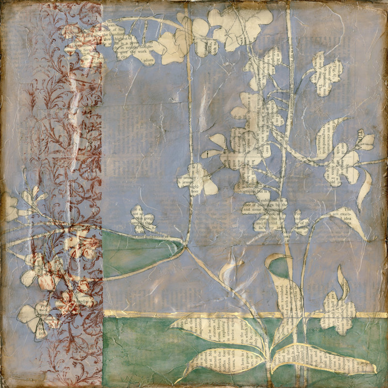 Garden Whimsy III by Jennifer Goldberger - Wrapped Canvas Print, 122cm H x 122cm W 