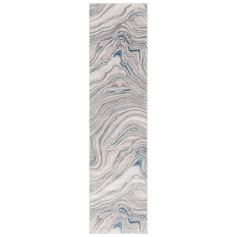 Tapis abstrait Meadow 500 Performance, Tapis de couloir 2 pi x 8 pi
