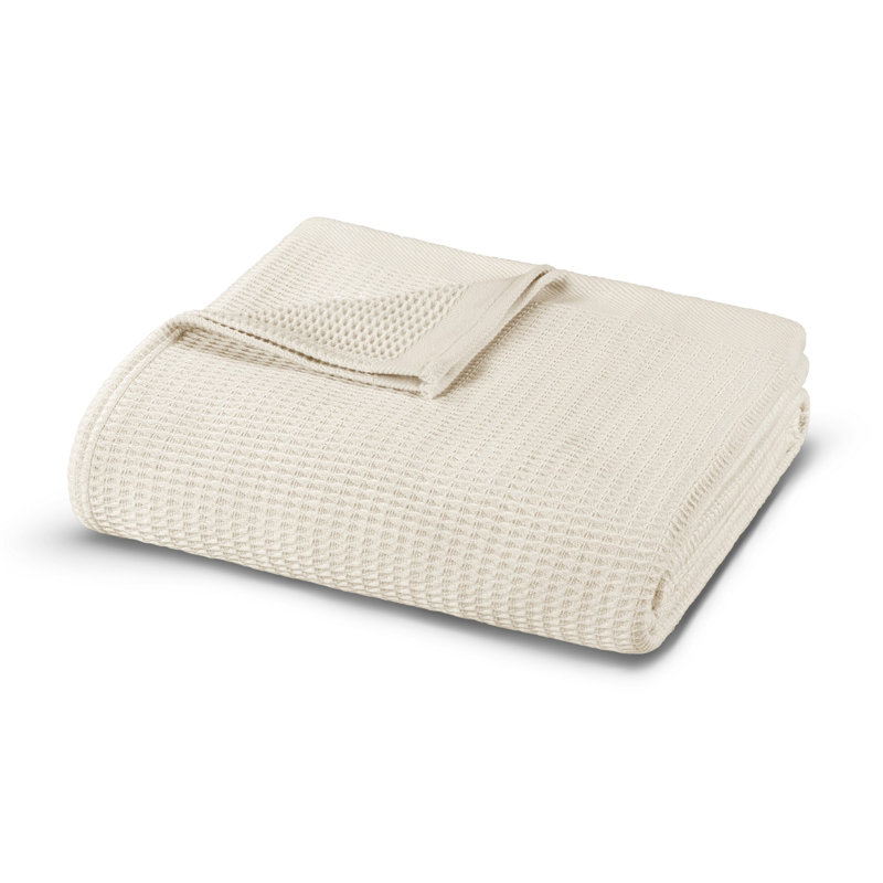 Couvre-lit luxueux à double piqué, crème, 90,6 po x 102,4 po | 100% coton, lavage délicat | Literie douce, durable et élégante pour les grands et très grands lits, parfaite pour une décoration intérieure confortable
