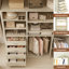 Système d'organisation 117,8 po avec tiroirs en bois, range-chaussures et tringles suspendues Welles-126558257