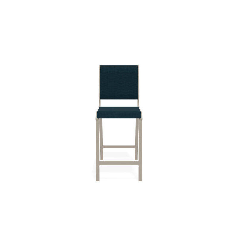 Tabouret de bar 26 po Holna, Désert texturé, Sunbrella® bleu sarcelle