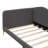 Upholstered Daybed With Headboard And Armrest,Support Legs