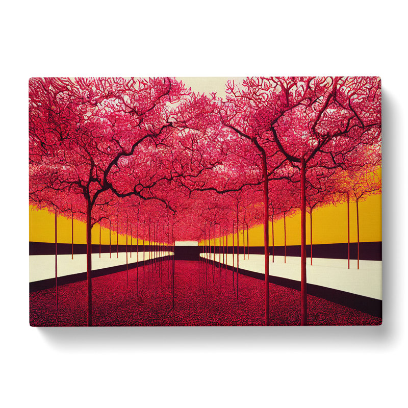 Brilliant Trees - Wrapped Canvas Painting, 35cm H x 50cm W x 3cm D