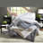 Soft Twin/twin Xl Bedding Set With Woven Stripes, Modern Polyester Comfort
