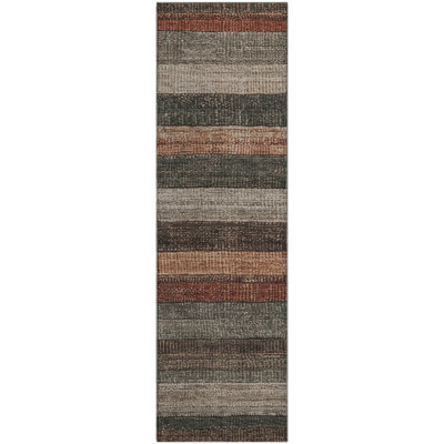 Premium Machine Washable Medena AMF1865 Stripes Rug