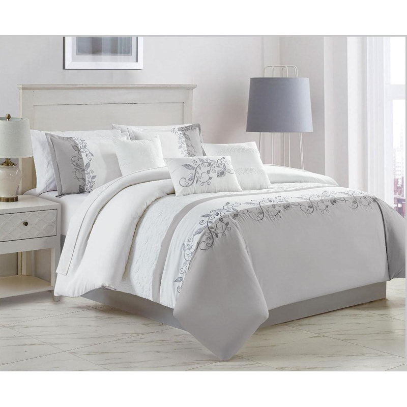Ensemble d'édredon en microfibre 7 pièces Hesher