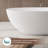 Fslefay 61'' Freestanding Bathtub Solid Surface Deep Soaking Tubs-125475436