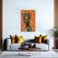 Braided Beauty Portrait Abstract Modern Wall Art Print 1 Piece Wrapped Canvas Wall Art-1002750853
