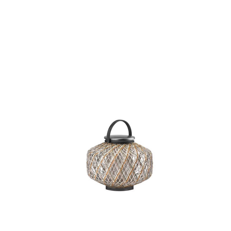 The Others Outdoor Floor Lamp, 19" H x 17.75" W x 17.75" D, Cloud
