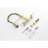 Kitchen Faucet In Brushed Gold - 3 Functions, Pull-Out Spray, Water Outputs  Stream,  , 360 Rotating Nozzle, Long-Lasting Rust Surface With Modes Spray Head, Stream , Easy Installation And Maintenance