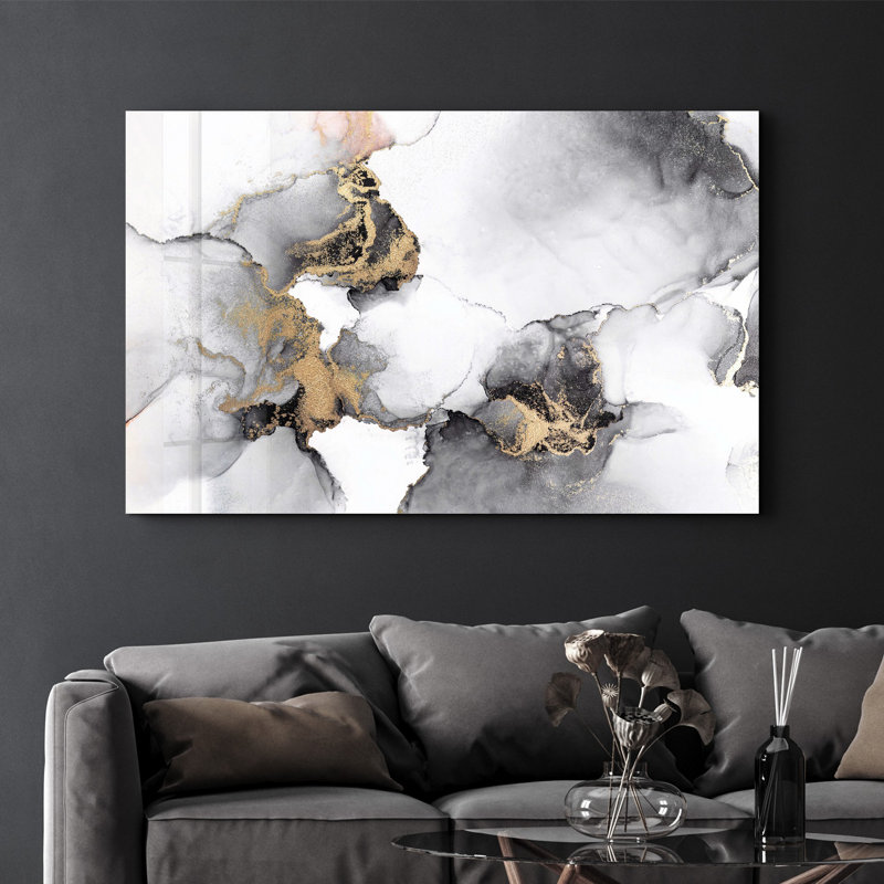Elegant Tempered Glass Wall Art Painting, 13.8 x 21.7 inches | 100% Tempered Glass, Thickness: 0.16 inches | UV Printed for Vibrant Colors | Perfect for Home Decor, Living Room, & Office Spaces