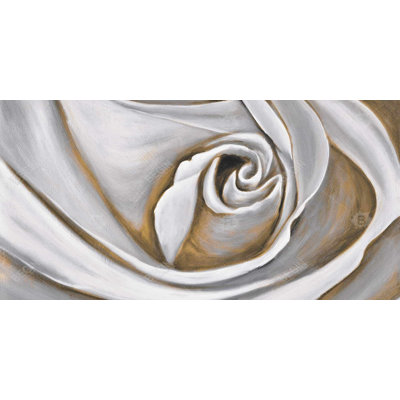 White rose closeup - 15.75"x31.50" Desk mat