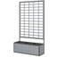 Lit de jardin surélevé en bois avec treillis-129184086