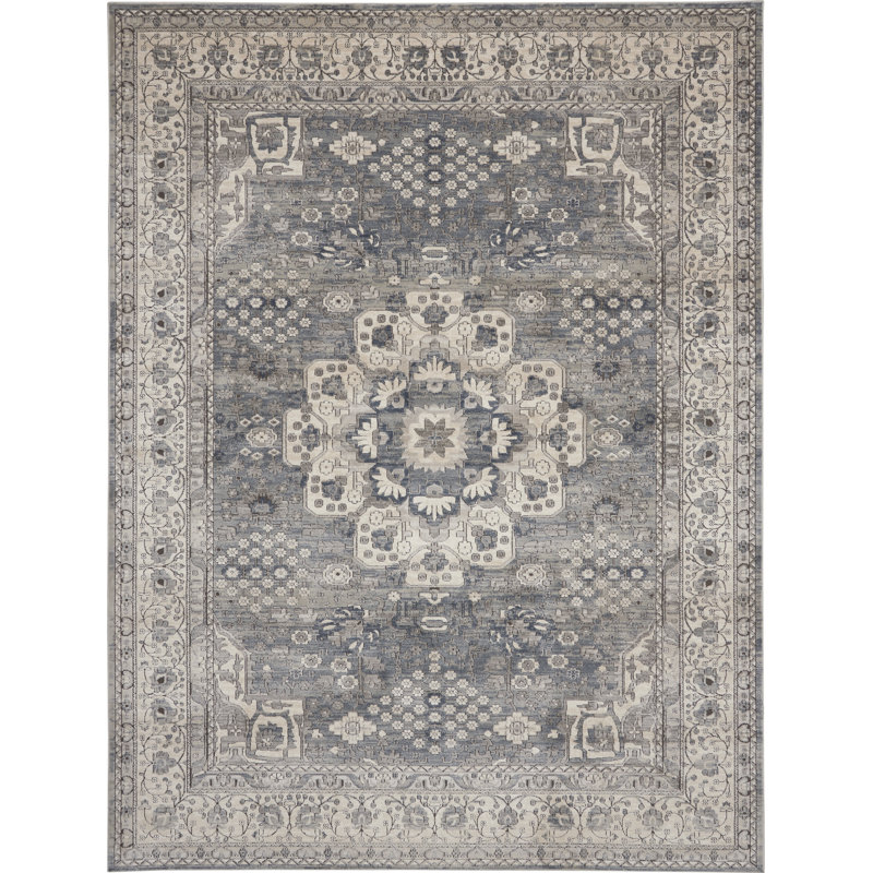 Tapis beige Freeda, Rectangle 6 pi 7 po x 9 pi 6 po