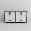 Meuble-lavabo double (armoire seulement)-9023064
