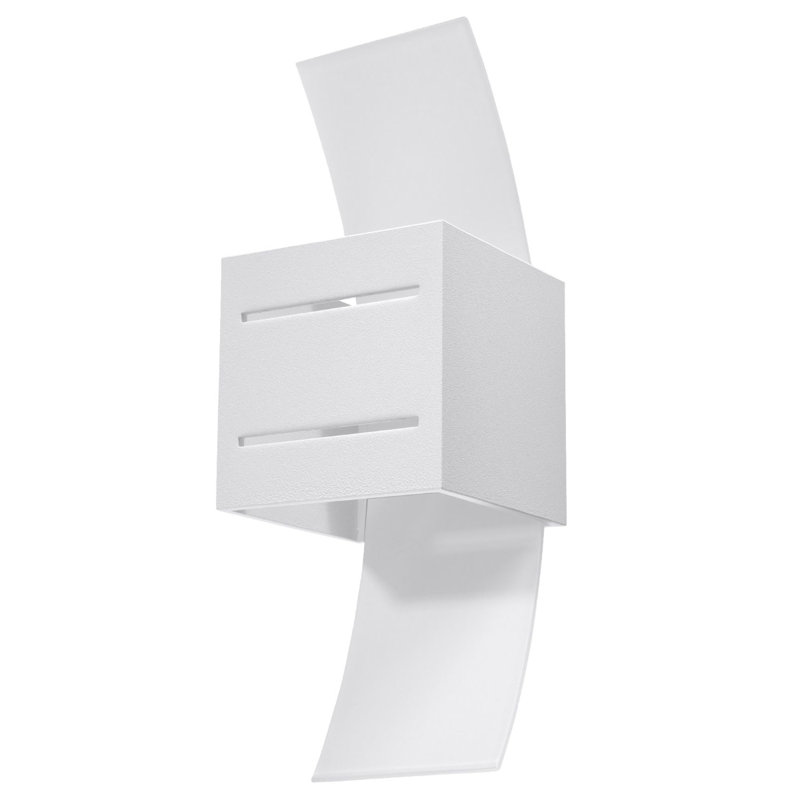 Loreto Plastic Flush Mounted Sconce, White