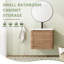 Meuble-lavabo mural flottant avec plateau en céramique-395428230