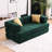 Convertible 78.5" Corduroy Fold Out Couch With 3 - Seat And 2 Pillows, Foam Spring Floor Mattress Futon For Apartment Folding Bed Pillows-175622209