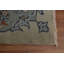 Tapis floral vert 9 x 13