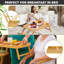 Slowe Tray Bamboo Bed Tray Table with Foldable Legs And Handles Breakfast Tray Pack of 2 (Natural)
