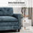 88" Modular Sectional Loveseat Couches With Nailhead Trim, 2-seater Deep Seat Sofa With Throw Pillow-57593611