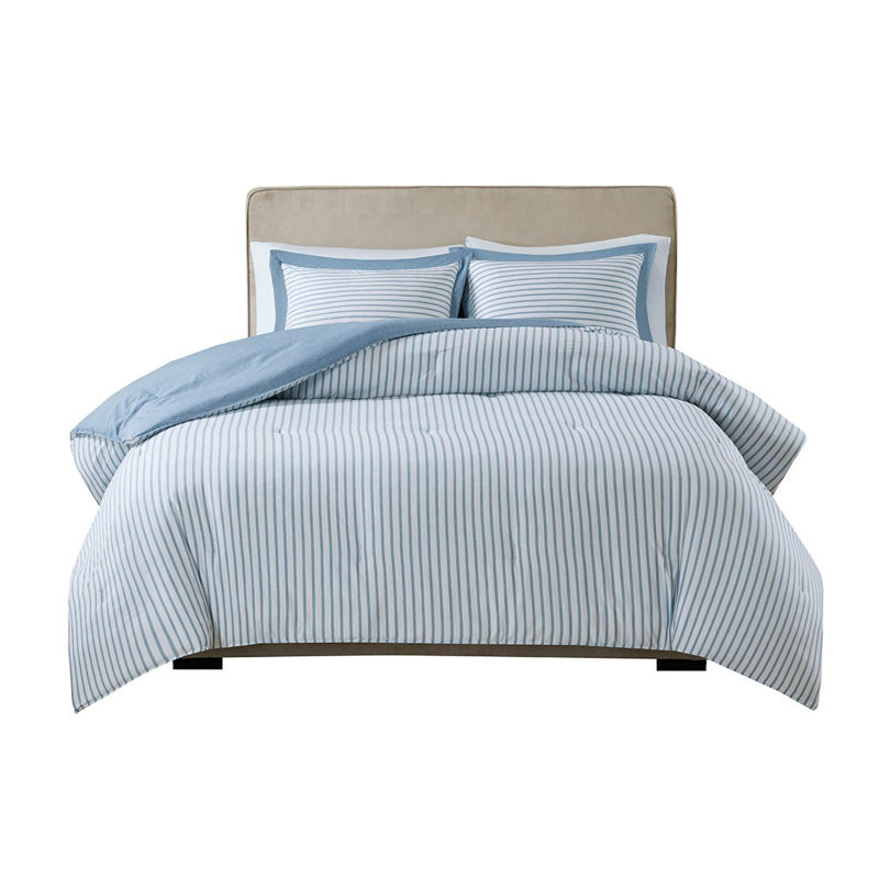 Literie , Édredon double / grand + 2 taies décoratives sta, Bleu