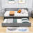 Demoraes Twin Size Wood Daybed with Trundle-1941296450