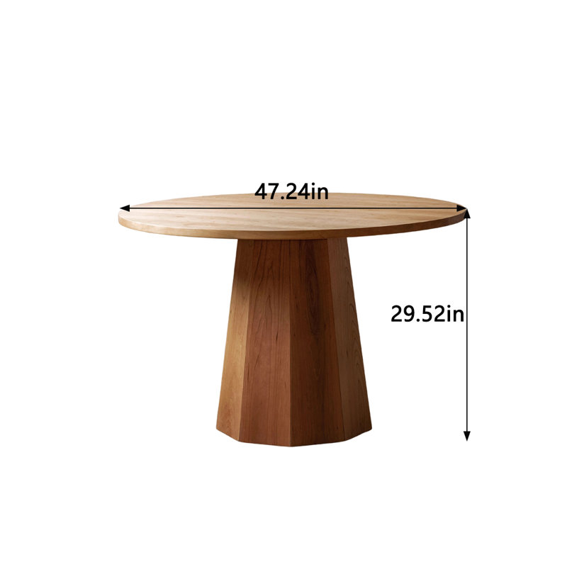 Table de salle à manger Leodora, L 47,24 po x L 47,24 po