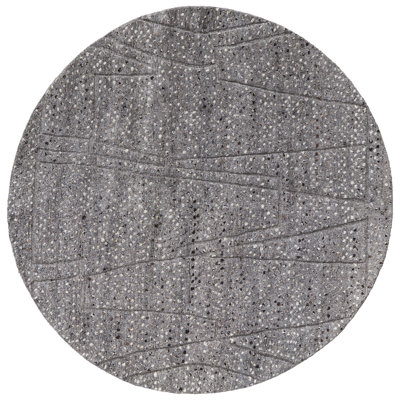 Dering Modern Polka Dots, Gray/Tan/Taupe Area Rug