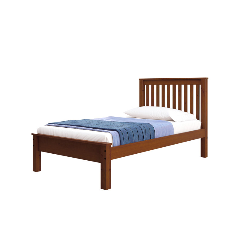 Auvergne Twin Solid Wood Platform Bed by Harriet Bee, Light Espresso