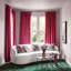 Rideaux en velours moelleux Matra pour chambre à coucher ‑ rideaux obscurcissants pour les fenêtres de salon, panneau simple-1735163969-1630843105