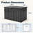 200 Gallon Metal Deck Box, Waterproof Outdoor Storage Box with Wheels and Soft-Close Lockable Lid, Gray-137014914