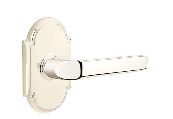 Levier de porte de passage, Gauche, Nickel poli